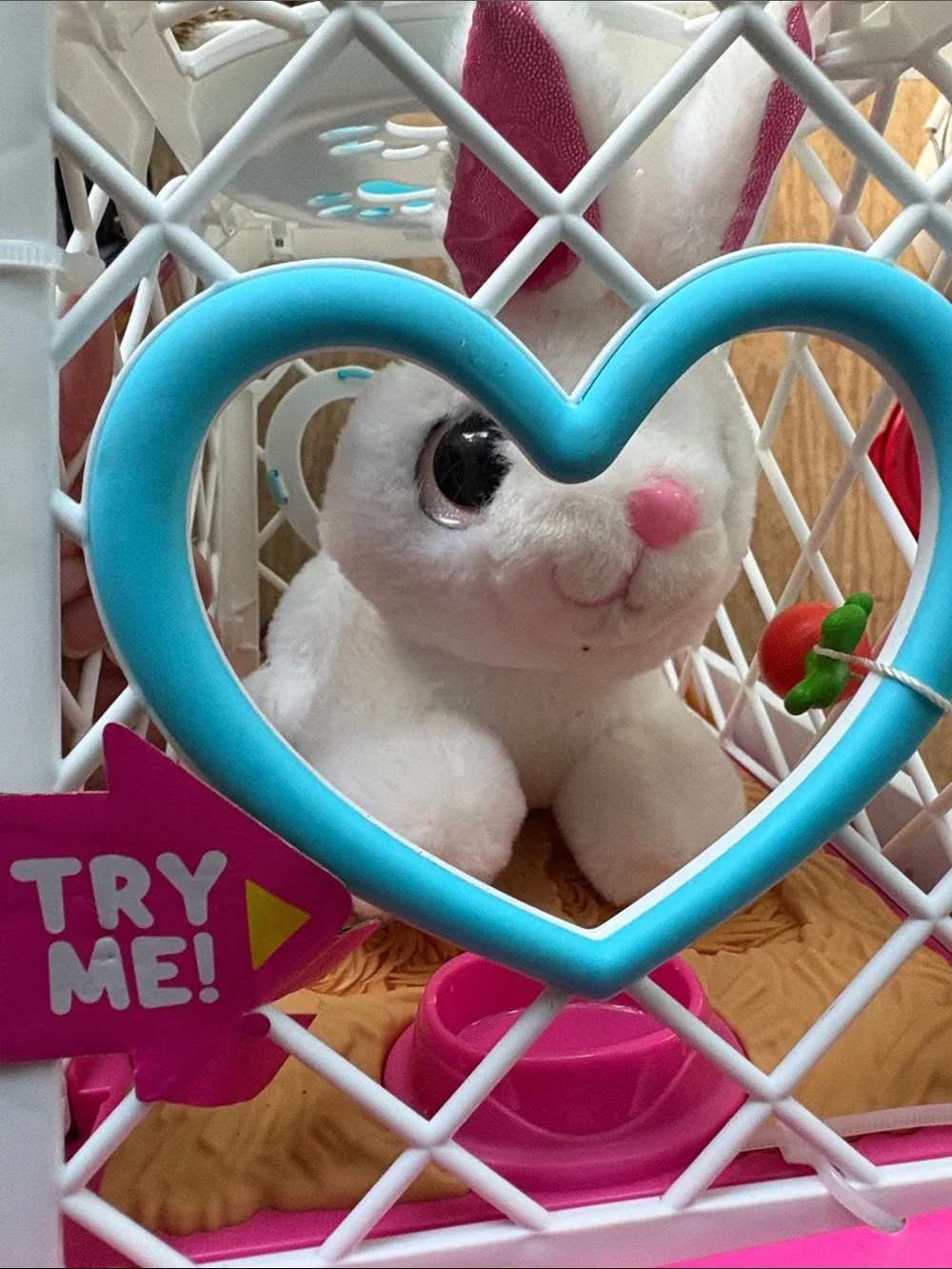 🎉NIB! Pets Alive Pink & White Bunny Interactive Plush Toy by ZURU